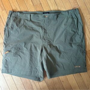 Orvis Quick Dry Lightweight Nylon Shorts Men’s XXL Green